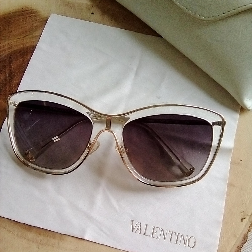 New Valentino Sunglasses in Crystal
